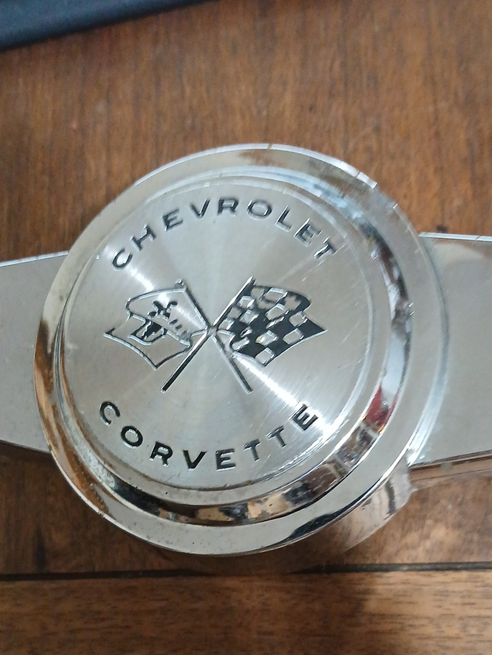 Corvette OEM Vintage Chrome Spinner Knock-Off Hub Cap 1956-1962